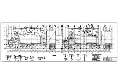太原某电厂汽机平台结构设计cad施工图纸